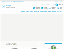 Tablet Screenshot of mundoparafarmacia.com